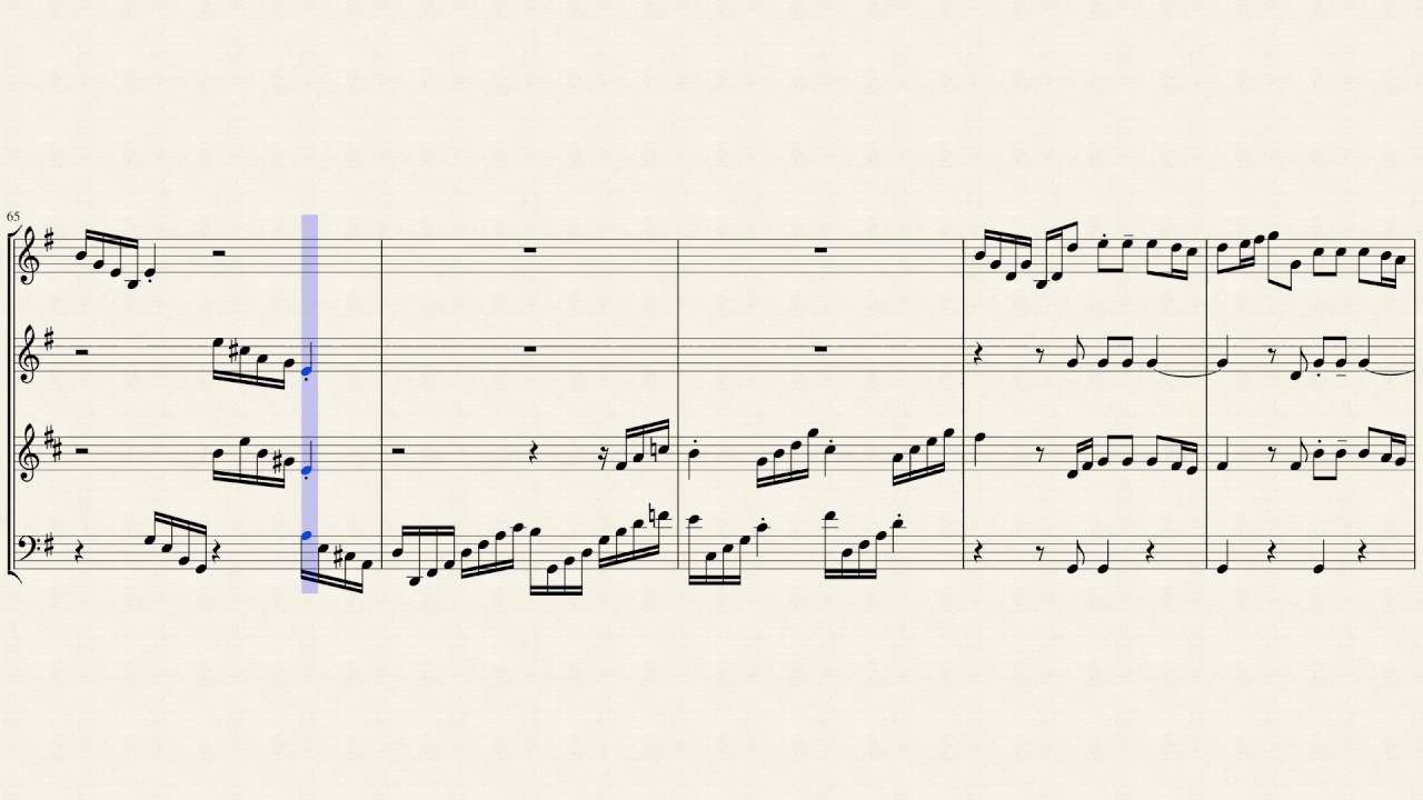 Fugue in G Major (BWV 576) for DoubleReed Quartet YouTube