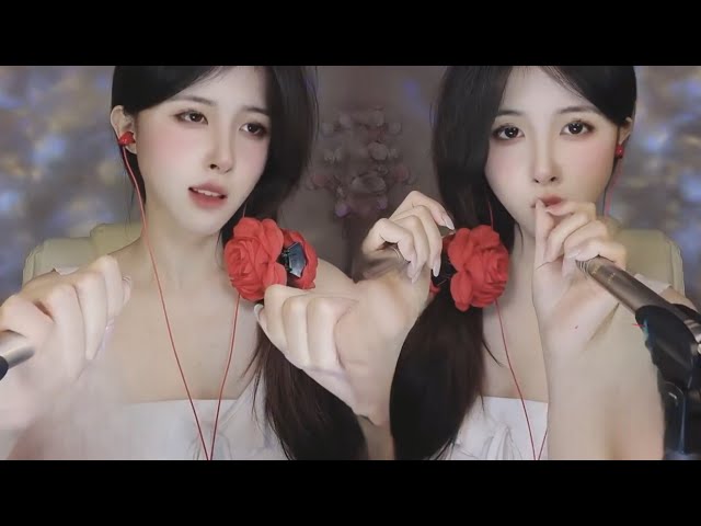 ASMR Hand Sounds & ASMR Fast ear cleaning | ASMR Mouth sounds | 懒桔 - LanJu ASMR class=