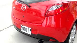 馬自達 MAZDA 2 改89鍍鈦尾段排氣管