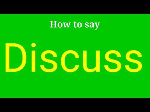 How to pronounce Discuss | Discuss pronunciation