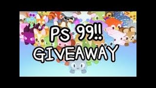 Pet simulator giveaway Regalando pet ps99