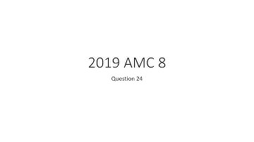 2019 AMC 8, Question 24