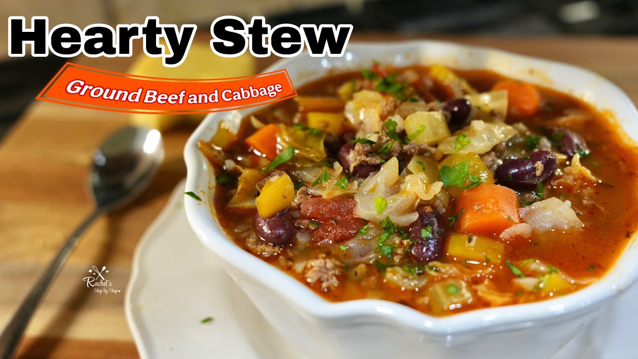 Hearty Ground Beef and Cabbage Stew// Easy Winner ❤️