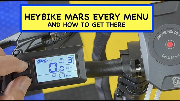 Heybike Mars Display Every Hidden Menu
