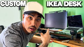 My Work From Home Custom Closet Ikea Desk Setup