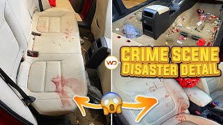 CRIME SCENE Disaster Detail! | DESTROYED Car Cleaning! | Extremely Satisfying Transformation screenshot 3