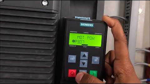 SIEMENS VFD G120P WITH BOP-2  PROGRAMMING & TESTING