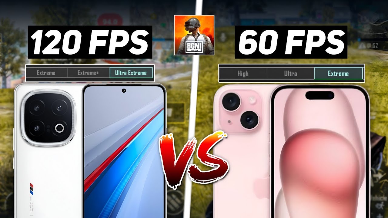 iPhone 60 FPS vs Android 120 FPS BGMI 🔥 Which is Best For PUBG BGMI Gaming In 2026
