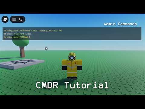 How to Install Cmdr and Create Custom Commands in Roblox Studio | Roblox Studio Tutorial