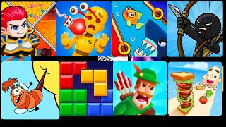 Annoying uncle,Cut The Rope,Hexa Puzzle,Hero Rescue, Save The Fish, Save The Dogs,Pull Pin Puzzle screenshot 3