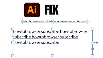 Resize Text Box Not Working FIXED! | Adobe Illustrator