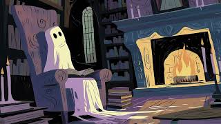 Lonely Ghost By The Fireplace 👻🔥 Dark Chillhop Beats for Study, Reading & Rainy Nights 🌙