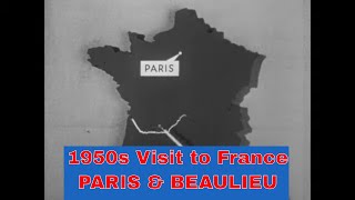 1950s PARIS AND BEAULIEU FRANCE TRAVELOG  LOUVRE  EIFFEL TOWER  TV SHOW 97524