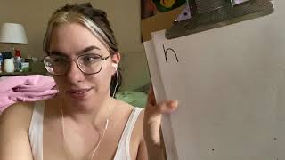 ASMR Teaching you Serbian |serbian ASMR | srpski ASMR | učimo azbuku zajedno screenshot 5