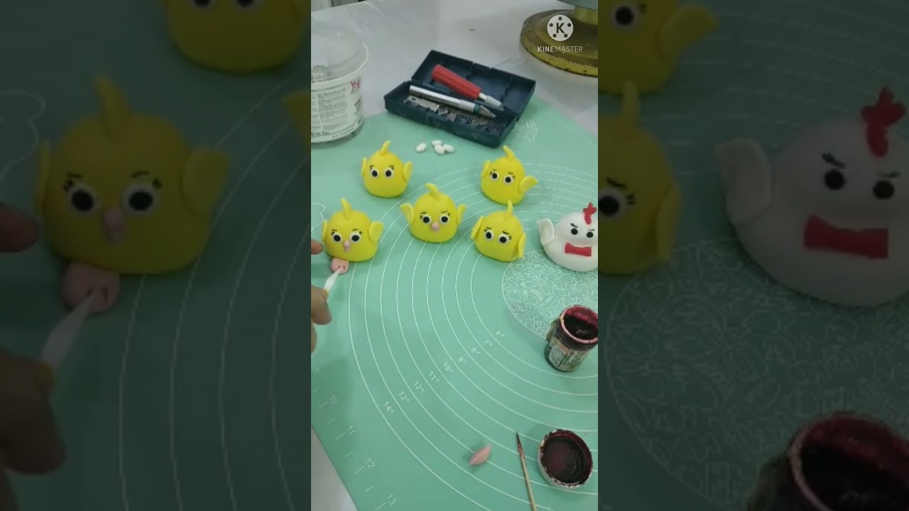 كيكة الصيصان طريقه عمل الكتكوت بعجينه السكر