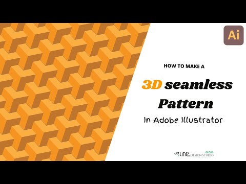 Adobe Illustrator tutorial: 3d geometric seamless patten-