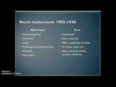 Norsk modernistisk litteratur 1900-1945