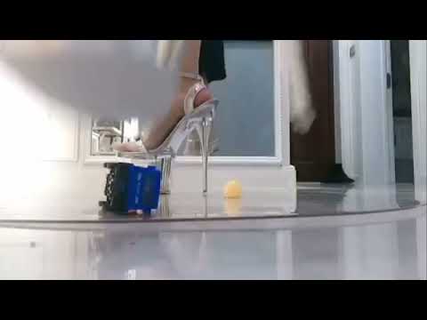 [ASMR]Toy Truck Crushing in High Heels