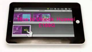 Huawei E169G Unlock Code - Free Instructions