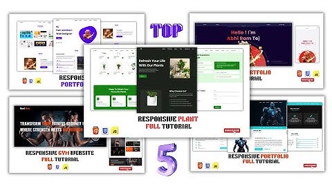 Master Frontend Web Development With 5 Real World Portfolios using html css js Beginners to Advanced