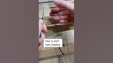 How to start loom beading #loombeading #bracelet #weavingloom #handmade #beadweaving