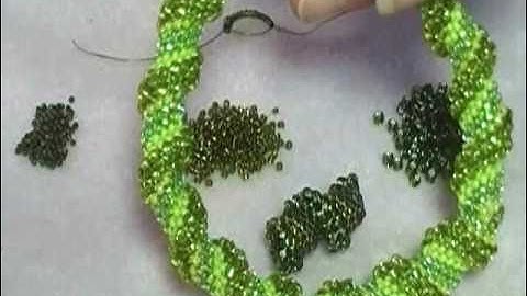 Beaded Cellini Spiral Stitch