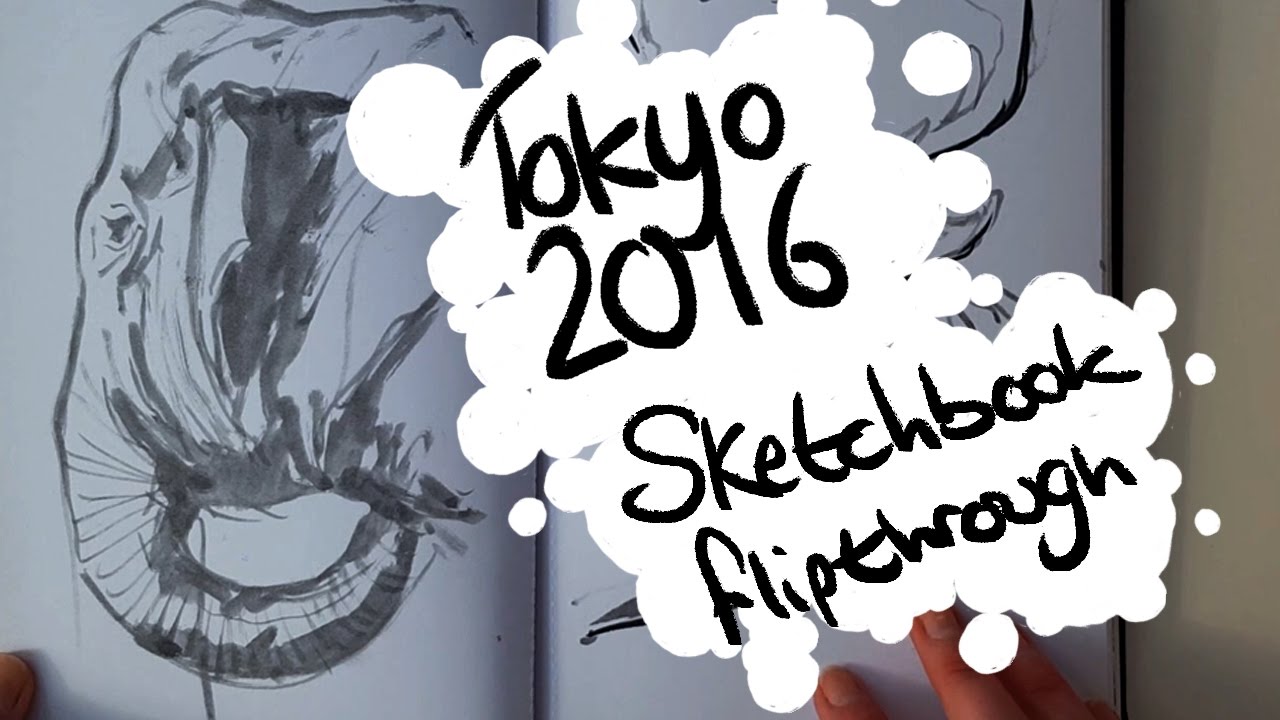 Tokyo 2016 Sketchbook Flip-Through - Keep Drawing, Charlie!