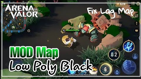 Mod Map Low Poly Black AOV | Map Fix Lag - Arena Of Valor