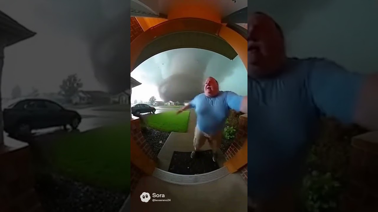 Man gets cought by ring doorbell camera