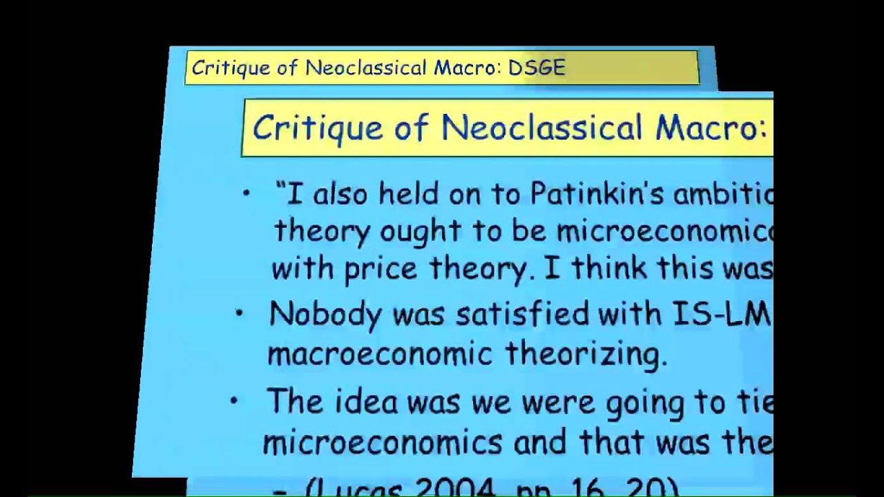 Keen Behavioural Finance 2011 Lecture 06 Part 1: State of Macroeconomics