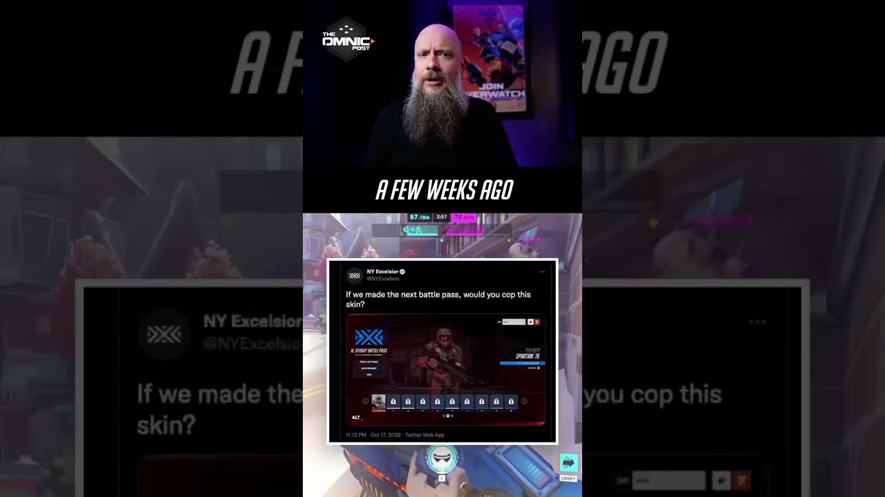 A “fan-made” Halo vs Overwatch crossover skin 