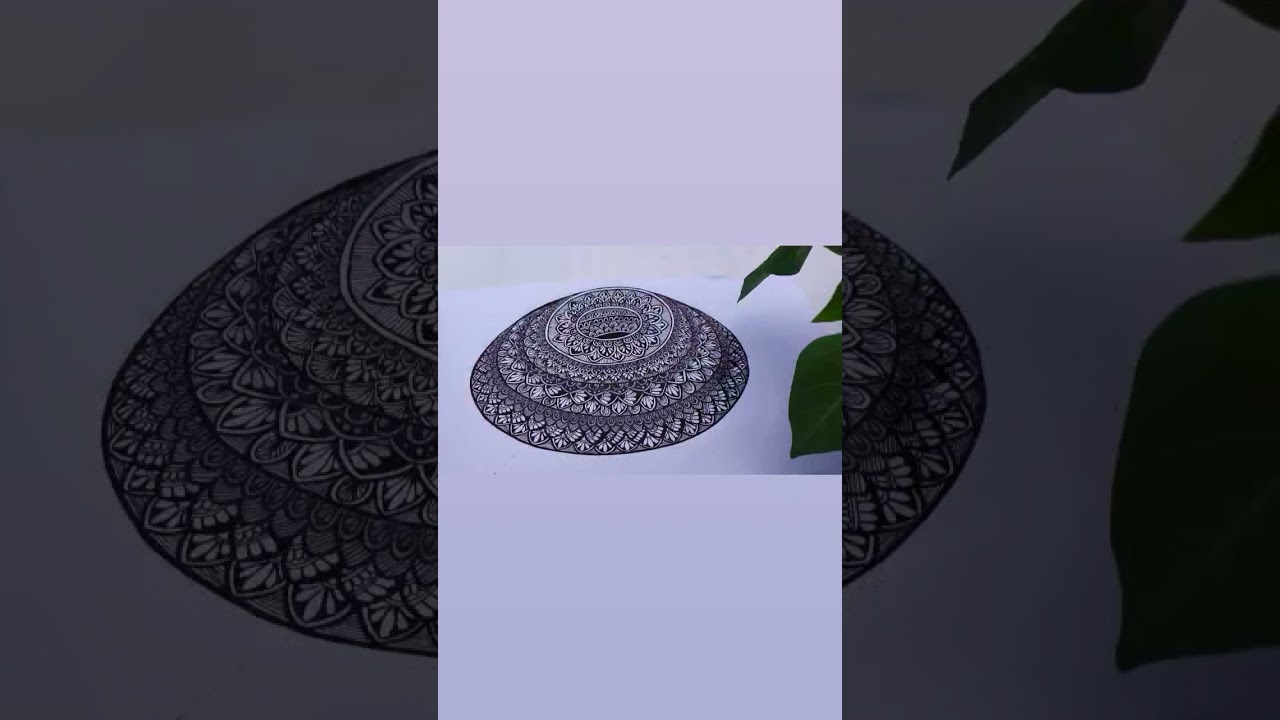 3D Circle Mandala Art। 3 Layer Circle Mandala Art।