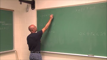 MATH105 Section 1.7 Part 1  Compound and Absolute Value Inequalities