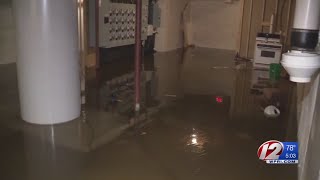 Flooding hits Dean Estates in Cranston