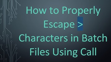How to Properly Escape   Characters in Batch Files Using Call