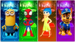 Minions 🆚 Spider 🆚 Inside out 🆚 Paw  Patrol in Tiles Hop EDM Rush 🔥 🚀  screenshot 1