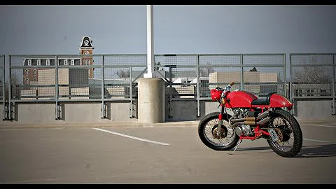 Riding the 1973 CL350 Cafe Racer by JMS Customs
