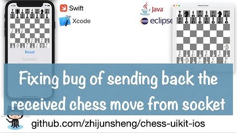 iOS UIKit 083: Fixing bug of sending back the received chess move received from socket