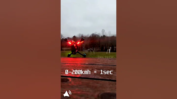 WORLD FASTEST DRONE | 0 -200Kmh = 1 sec | ZFR TECH | DRONE SPEED TEST | DRONE TEST #shorts