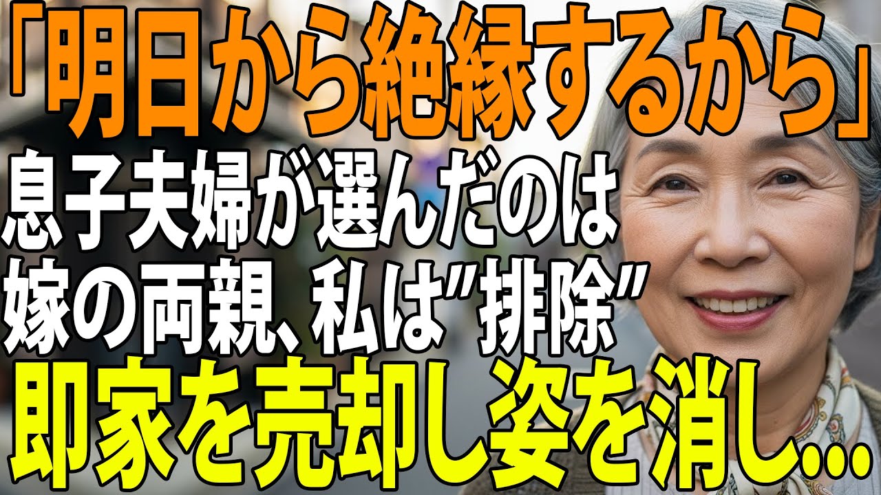 【シニアライフ】「明日から絶縁して他人だから」嫁の実家を優先した息子夫婦からの突然の絶縁宣言。私名義の土地から2人を追放した70歳母の逆転劇とは【60代以上の方へ】