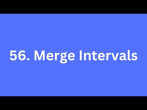 56. Merge Intervals | LeetCode Using Python