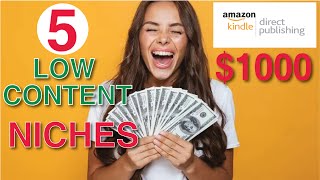 Top 5 Earning KDP Niches 2022 || KDP Self Publishing Low Content Book Niches || kdplocontent