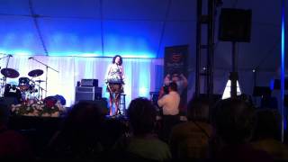 Cyrille Aime'e performs solo with a looping station at The East Lansing Jazz Festival 06-21-2013.