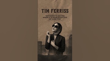 "Tim Ferriss on the Power of Effective🔥"