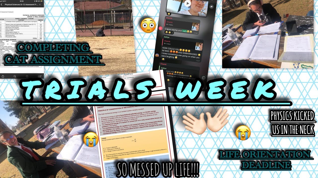 Trial Vlog 🇿🇦🌍 | Study Sessions at school | mahi - YouTube