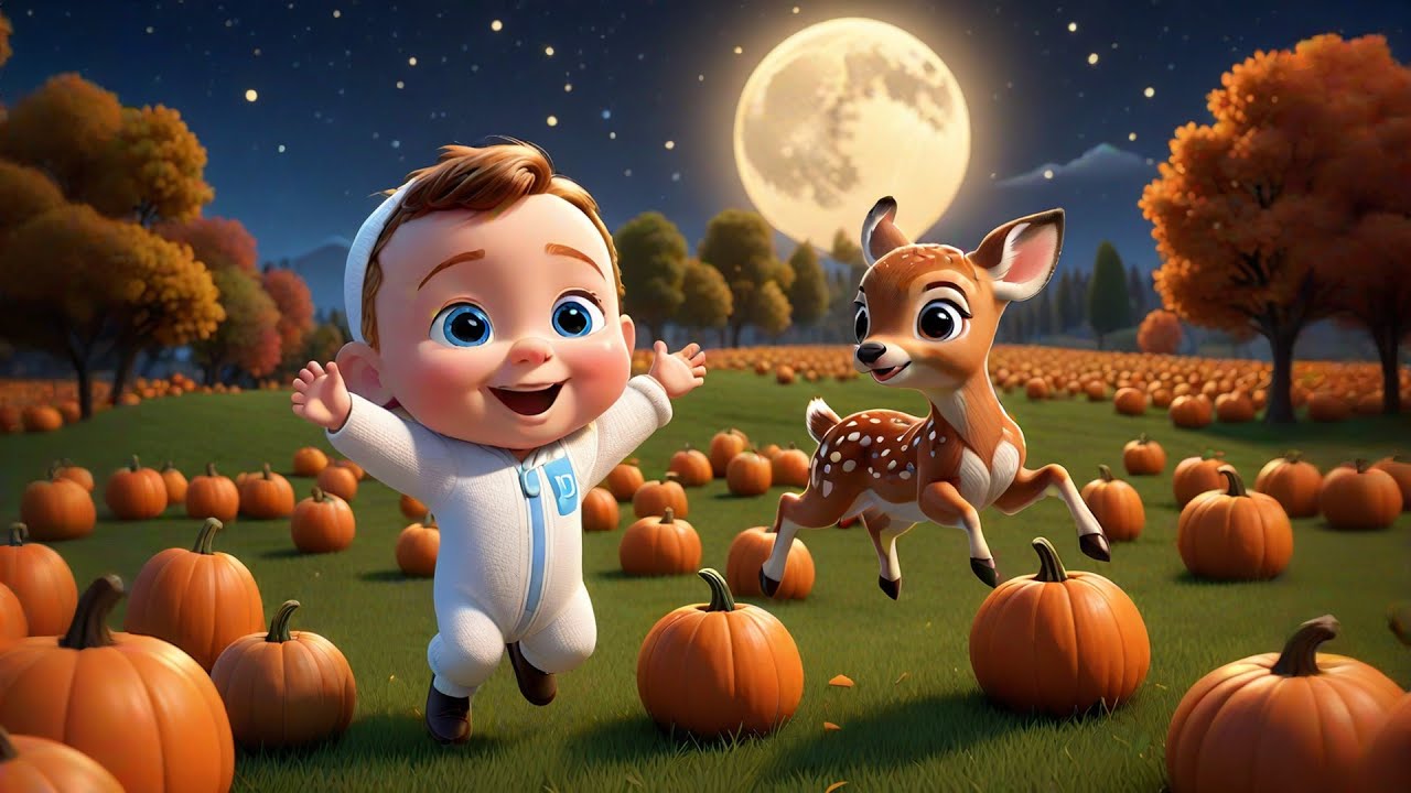 Round Moon Autumn Harvest Dance | Kids Dance Song | Autumn Festival Nursery Rhymes