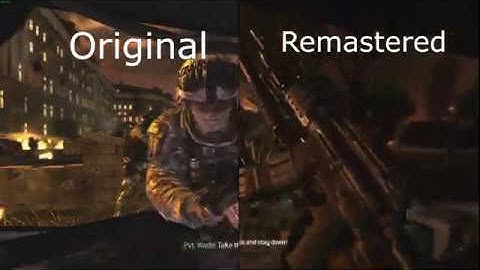 "Ramirez! Last mag! Make it count!" Comparison: MW2 vs MW2CR Side by Side and split comparison