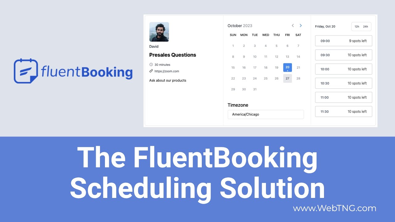 The FluentBooking Scheduling Solution - YouTube
