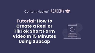 How to Create Short-Form Video, From Start to Finish (Using Subcap)