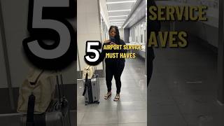 5 Airport Service Must Haves While Traveling. ☺️ #travelhacks #travelsmart